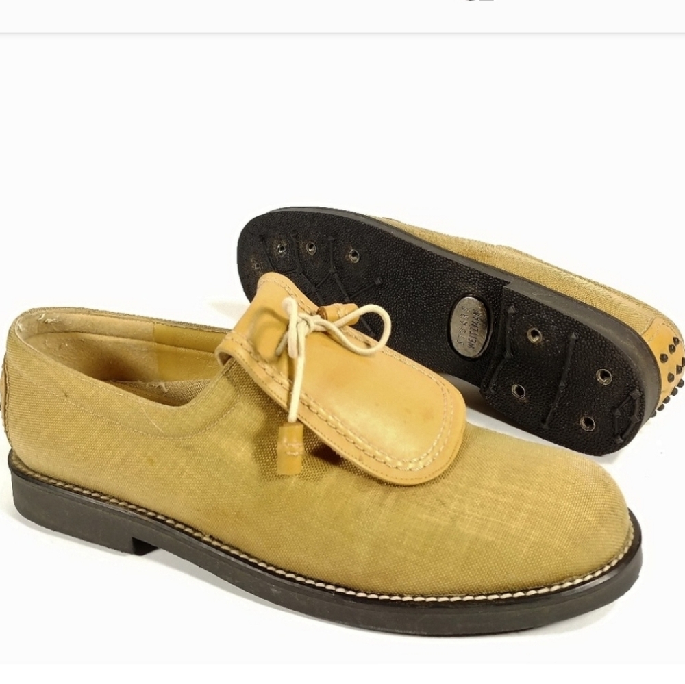 $600 Stuart Weitzman Women's GOLD  Gore-Tex Golf Shoes Size 6.5